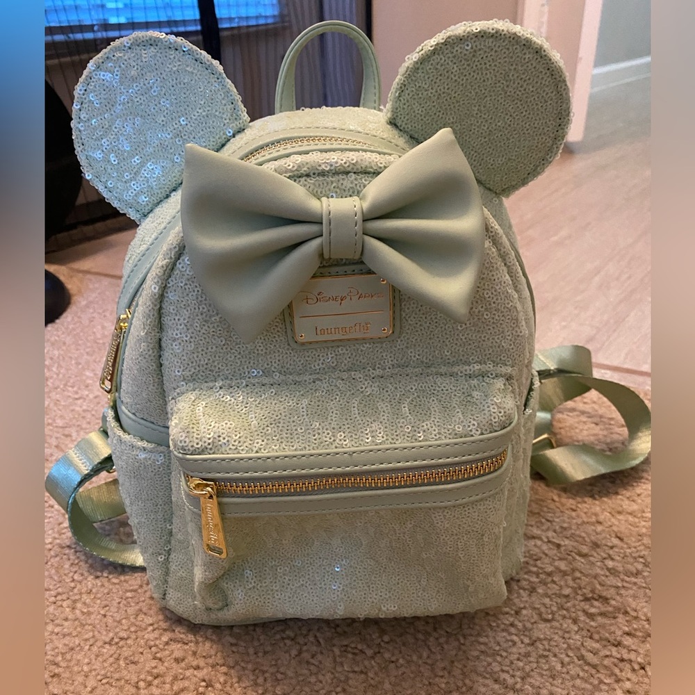 NWT Disney Loungefly Backpack in Mint Green